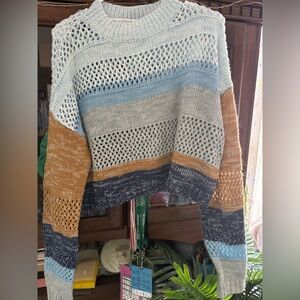 Colorful Striped Women's Sweater